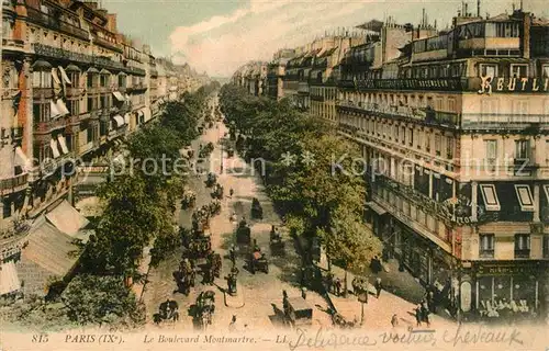 AK / Ansichtskarte Paris Boulevard Montmartre Paris