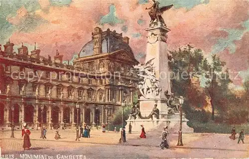 AK / Ansichtskarte Paris Monument de Gambetta Paris