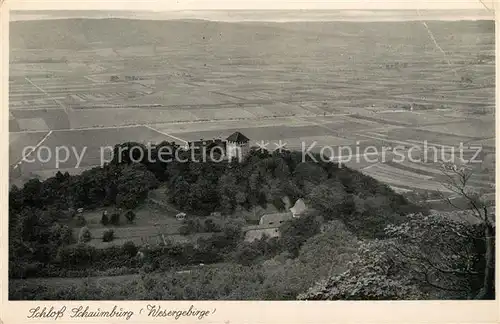 AK / Ansichtskarte Hessisch_Oldendorf Schloss Schaumburg Fliegeraufnahme Hessisch Oldendorf