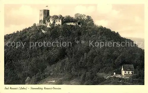 AK / Ansichtskarte Bad_Nassau Stammburg Nassau Oranien Bad_Nassau