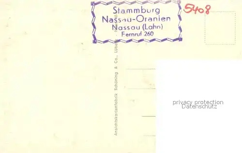 AK / Ansichtskarte Bad_Nassau Stammburg Nassau Oranien Bad_Nassau
