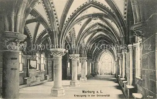 AK / Ansichtskarte Marburg_Lahn Kreuzgang in der Universitaet Marburg_Lahn