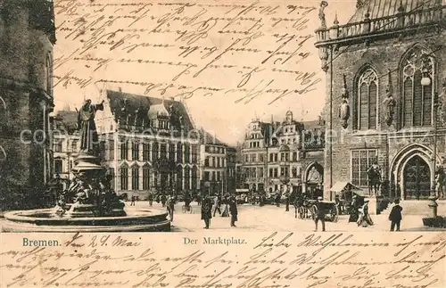 AK / Ansichtskarte Bremen Marktplatz Bremen