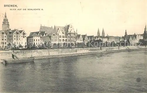AK / Ansichtskarte Bremen Blick auf die Schlachte II Bremen