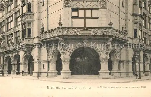 AK / Ansichtskarte Bremen Baumwollboerse Portal Bremen