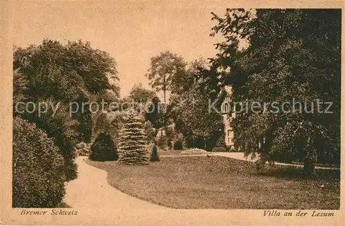 AK / Ansichtskarte Bremen Bremer Schweiz Villa an der Lesum Bremen