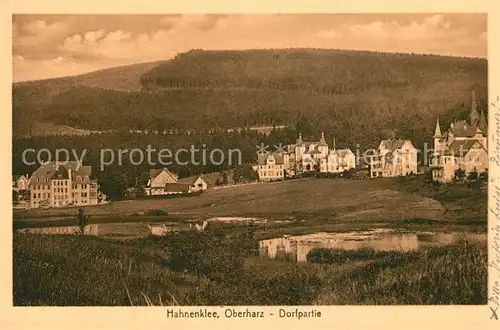 AK / Ansichtskarte Hahnenklee Bockswiese_Harz Dorfpartie Hahnenklee Bockswiese