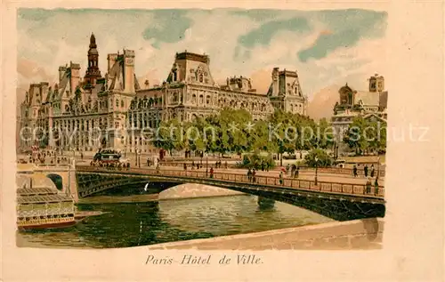 AK / Ansichtskarte Paris Hotel de Ville Paris