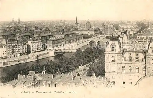 AK / Ansichtskarte Paris Panorama des Huits Ponts Paris