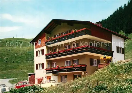AK / Ansichtskarte Damuels_Vorarlberg Pension Haus Wallis Walliser Stueble Damuels Vorarlberg
