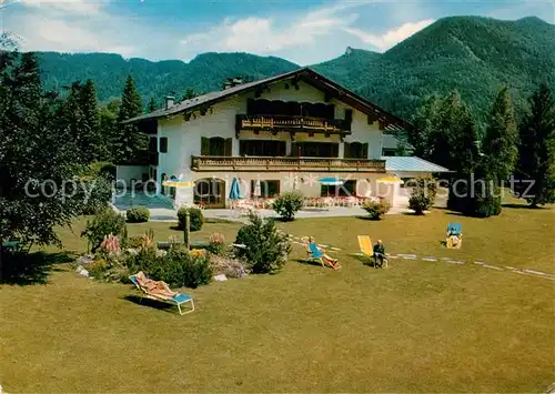 AK / Ansichtskarte Rottach Egern Hotel garni Sonnenhof Liegewiese am Tegernsee Alpen Rottach Egern