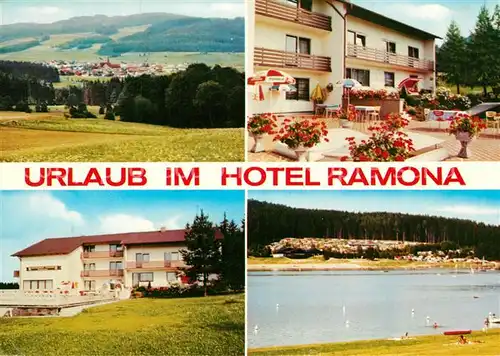 AK / Ansichtskarte Geigant Hotel Pension Ramona Bdesee Campingplatz Landschaftspanorama Geigant