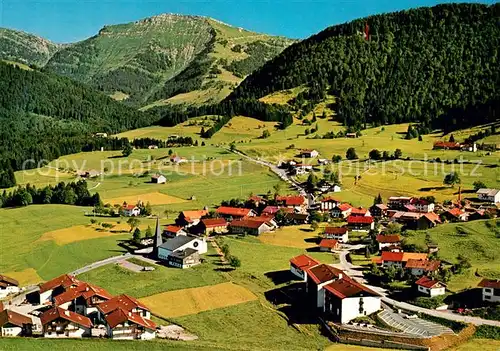 AK / Ansichtskarte Steibis mit Hochgrat Allgaeuer Alpen Fliegeraufnahme Steibis