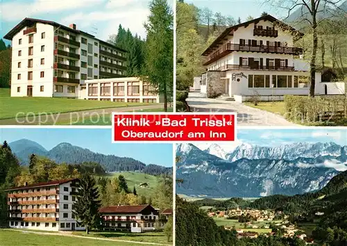 AK / Ansichtskarte Oberaudorf Klinik Bad Trissl Landschaftspanorama Kaisergebirge Oberaudorf