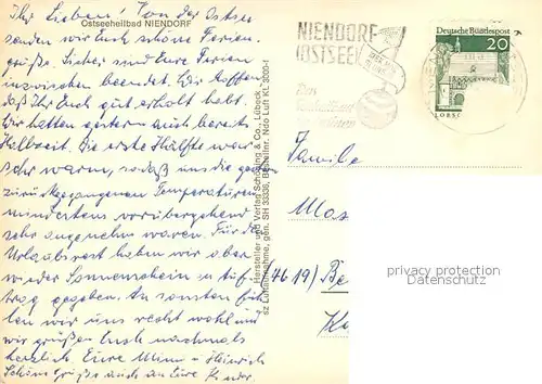 AK / Ansichtskarte Niendorf_Ostseebad Strand Seebruecke Fliegeraufnahme Niendorf_Ostseebad