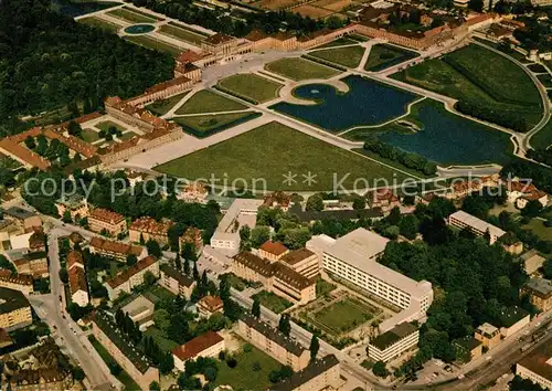 AK / Ansichtskarte Muenchen Krankenhaus der Barmherzigen Brueder Schloss Nymphenburg Fliegeraufnahme Muenchen