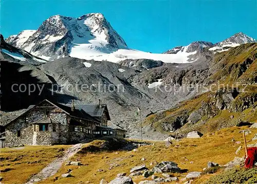 AK / Ansichtskarte Dresdnerhuette mit Schaufelspitze Dresdnerhuette