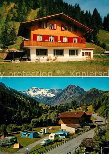 AK / Ansichtskarte Adelboden Ferienheim Bergblick Camping Adelboden