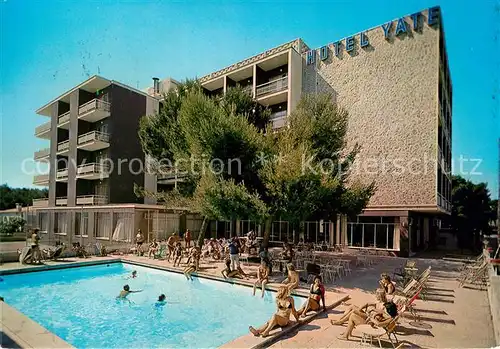 AK / Ansichtskarte Can_Picafort_Mallorca Hotel Yate Pool Can_Picafort_Mallorca