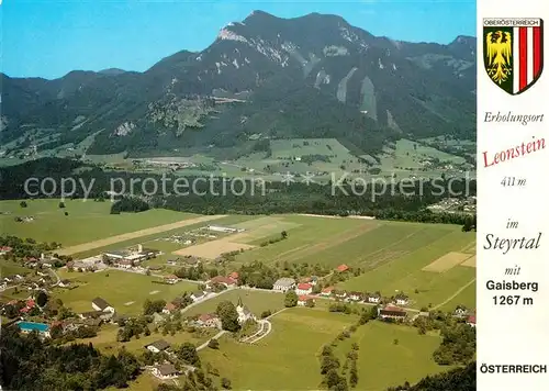 AK / Ansichtskarte Leonstein_Gruenburg Fliegeraufnahme mit Gaisberg im Steyrtal Leonstein_Gruenburg