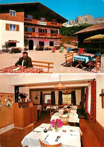 AK / Ansichtskarte Tiers_Dolomiten Zyprianer Hof Restaurant Tiers Dolomiten