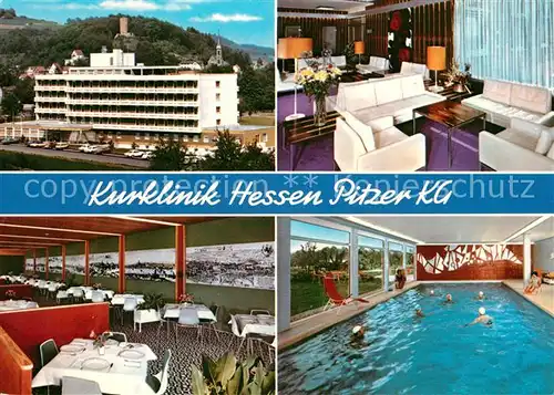 AK / Ansichtskarte Bad_Soden Salmuenster Kurklinik Hessen Sanatorium Hallenbad Bad_Soden Salmuenster