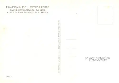 AK / Ansichtskarte Casteldimezzo Taverna del Pescatore Casteldimezzo