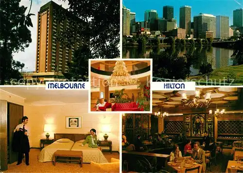 AK / Ansichtskarte Melbourne_Victoria Hilton Hotel Restaurant Fremdenzimmer Melbourne Victoria