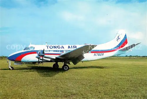 AK / Ansichtskarte Flugzeuge_Zivil Tonga Air DH 114 Heron 2D N782R Flugzeuge Zivil