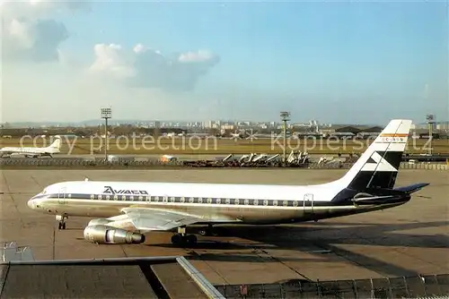 AK / Ansichtskarte Flugzeuge_Zivil Aviaco DC 8 52 EC ASN C N 45659 Flugzeuge Zivil