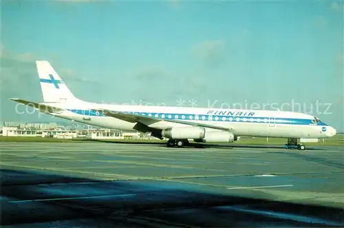 AK / Ansichtskarte Flugzeuge_Zivil Finnair DC 8 62 CF OH LFT C N 46013 Flugzeuge Zivil