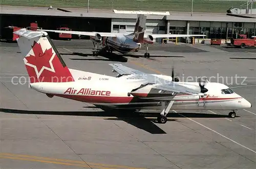 AK / Ansichtskarte Flugzeuge_Zivil Air Alliance De Havilland DHC 8 102 Dash 8 C GONH c n 093 Flugzeuge Zivil