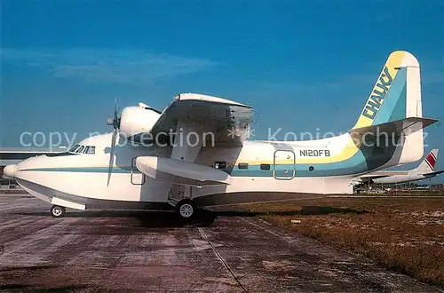 AK / Ansichtskarte Flugzeuge_Zivil Chalk s Grumann Albatros N120FB  Flugzeuge Zivil