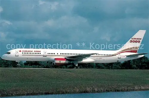 AK / Ansichtskarte Flugzeuge_Zivil Canada 3000 Boeing 757 28A C FXOD c n 24235 180 Flugzeuge Zivil