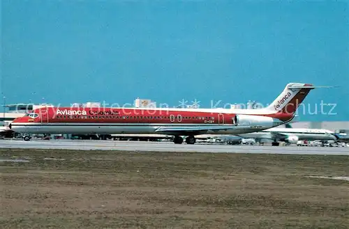 AK / Ansichtskarte Flugzeuge_Zivil Avianca Mc Donnell Douglas MD 83 EI CBY c n 49944 Flugzeuge Zivil