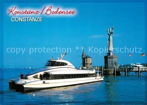 AK / Ansichtskarte Motorschiffe Constanze Konstanz Bodensee  Motorschiffe