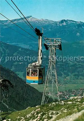 AK / Ansichtskarte Seilbahn Nebelhornbahn Oberstdorf Kleinwalsertal Seilbahn