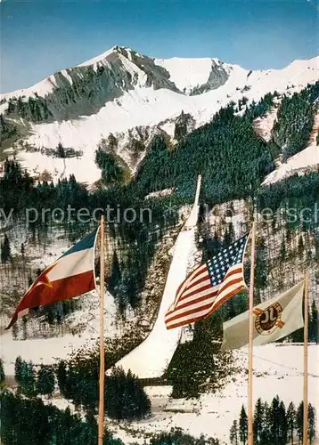 AK / Ansichtskarte Ski Flugschanze Oberstdorf  Ski Flugschanze