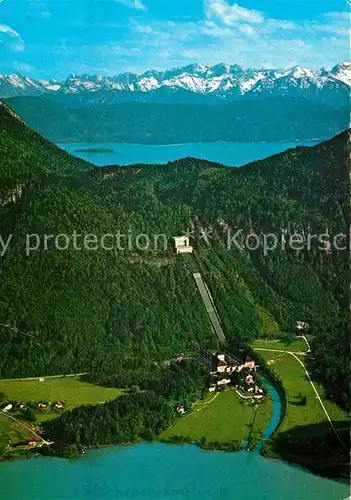 AK / Ansichtskarte Pumpspeicherkraftwerk_Staudamm Walchenseekraftwerk Walchensee Kochelsee Altjoch Pumpspeicherkraftwerk