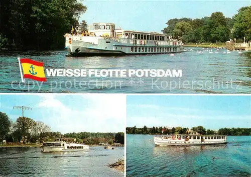 AK / Ansichtskarte Motorschiffe Sanssouci Berlin Caputh Weisse Flotte Potsdam  Motorschiffe