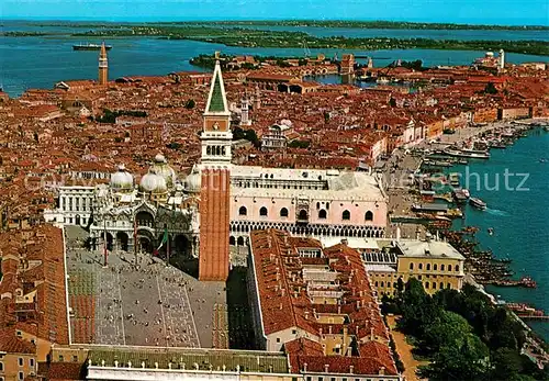 AK / Ansichtskarte Venezia_Venedig Fliegeraufnahme Markusplatz  Venezia Venedig