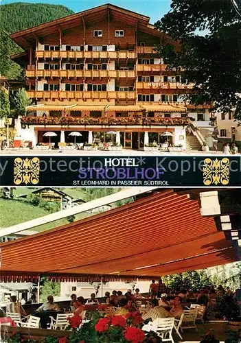 AK / Ansichtskarte St_Leonhard_Passeier Hotel Stroblhof St_Leonhard_Passeier