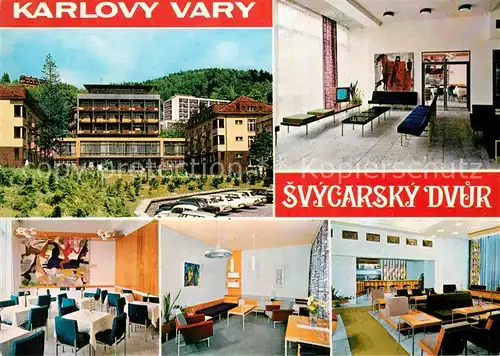 AK / Ansichtskarte Karlovy_Vary Sanatorium Svycarsky Dvur Karlovy Vary