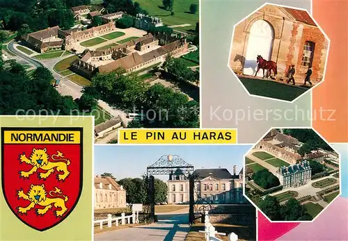 AK / Ansichtskarte Le_Pin au Haras Fliegeraufnahme Stadtansichten Le_Pin au Haras