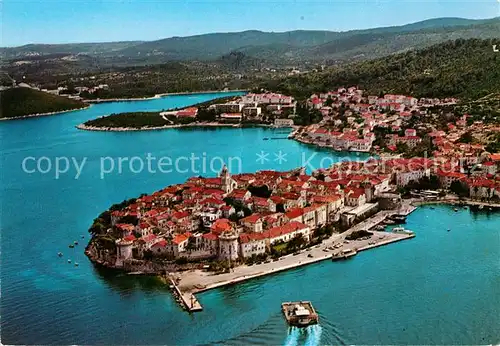 AK / Ansichtskarte Korcula Fliegeraufnahme Korcula
