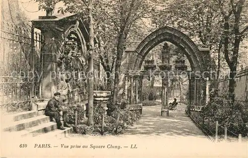 AK / Ansichtskarte Paris Vue prise au Square Cluny Paris