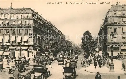 AK / Ansichtskarte Paris Le Boulevard des Capuzines Paris