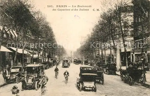 AK / Ansichtskarte Paris Les Boulevards des Capucines et des Italiens Paris