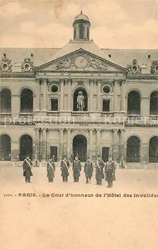 AK / Ansichtskarte Paris La Cour dhonneur de lHotel des Invalides Paris