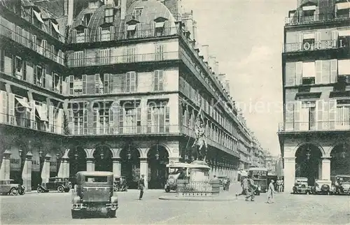 AK / Ansichtskarte Paris Statue de Jeanne dArc Place des Pyramides Paris